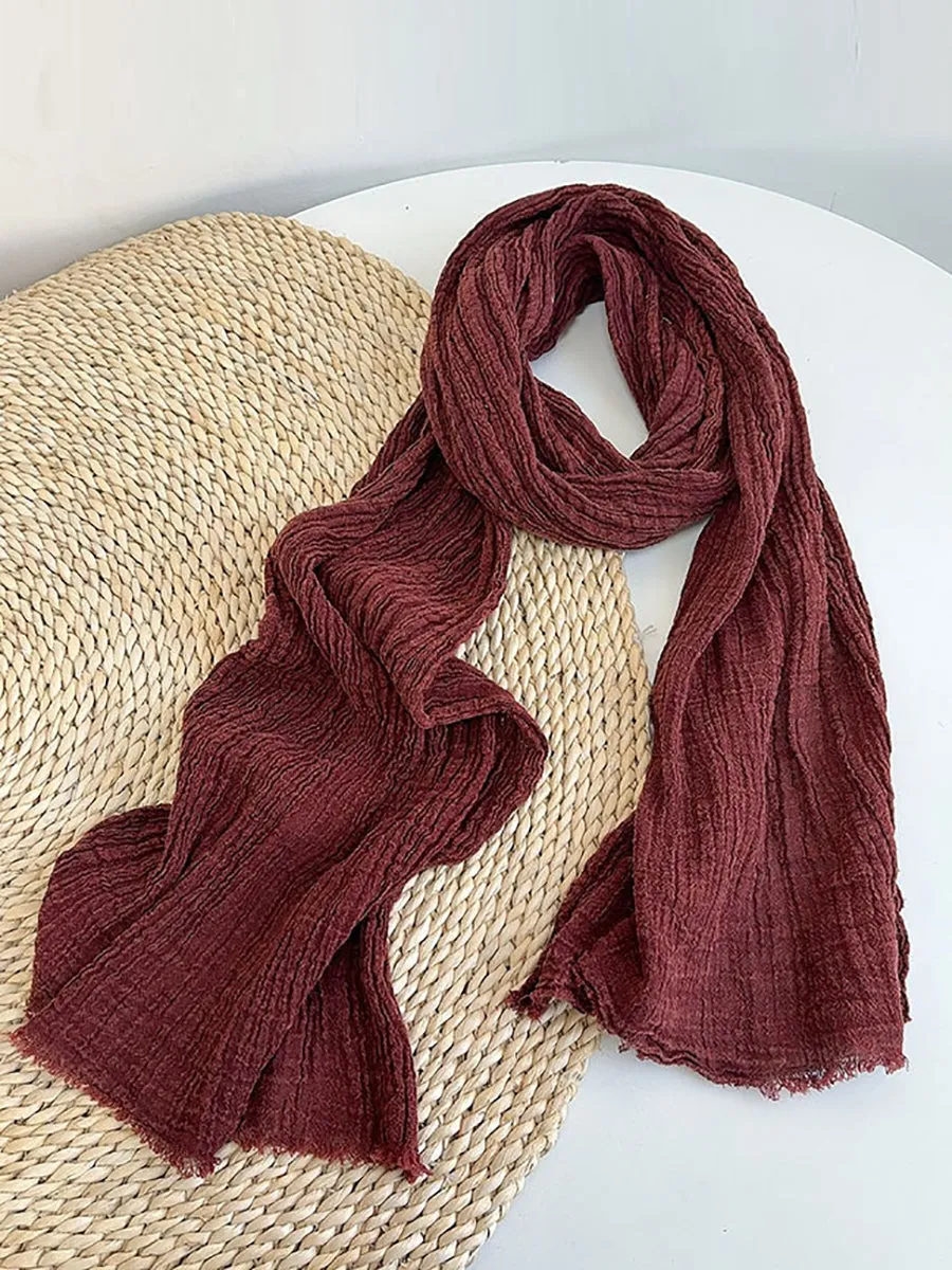 Vintage 100%Linen Soft Warm Scarf