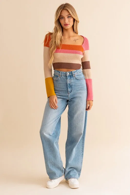 Walk the Block Striped Top