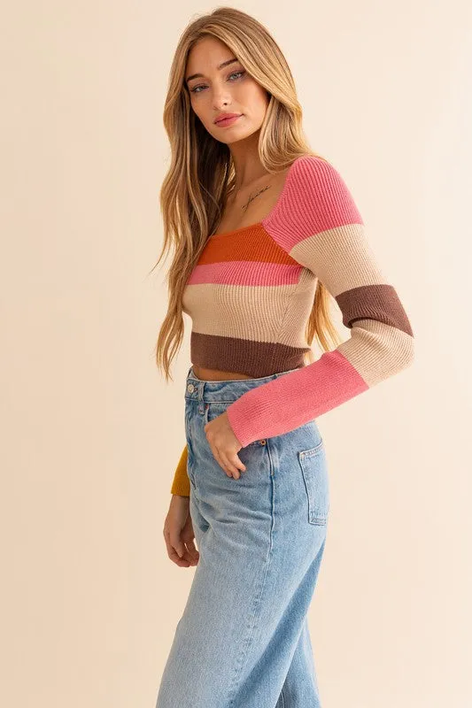 Walk the Block Striped Top