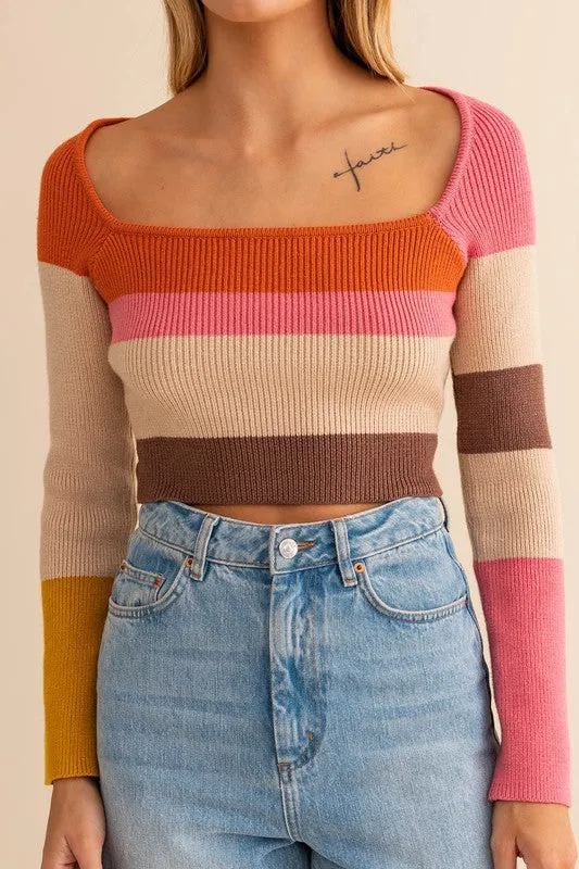 Walk the Block Striped Top