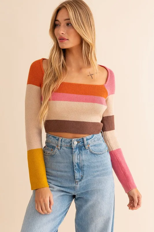Walk the Block Striped Top