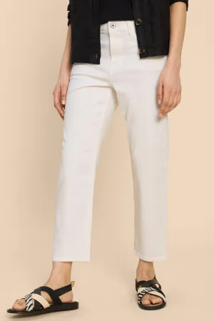 White Stuff 440996 Blake Natural White Straight Crop Jeans