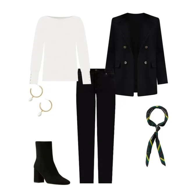 Wool Blend Crew Neck Coat