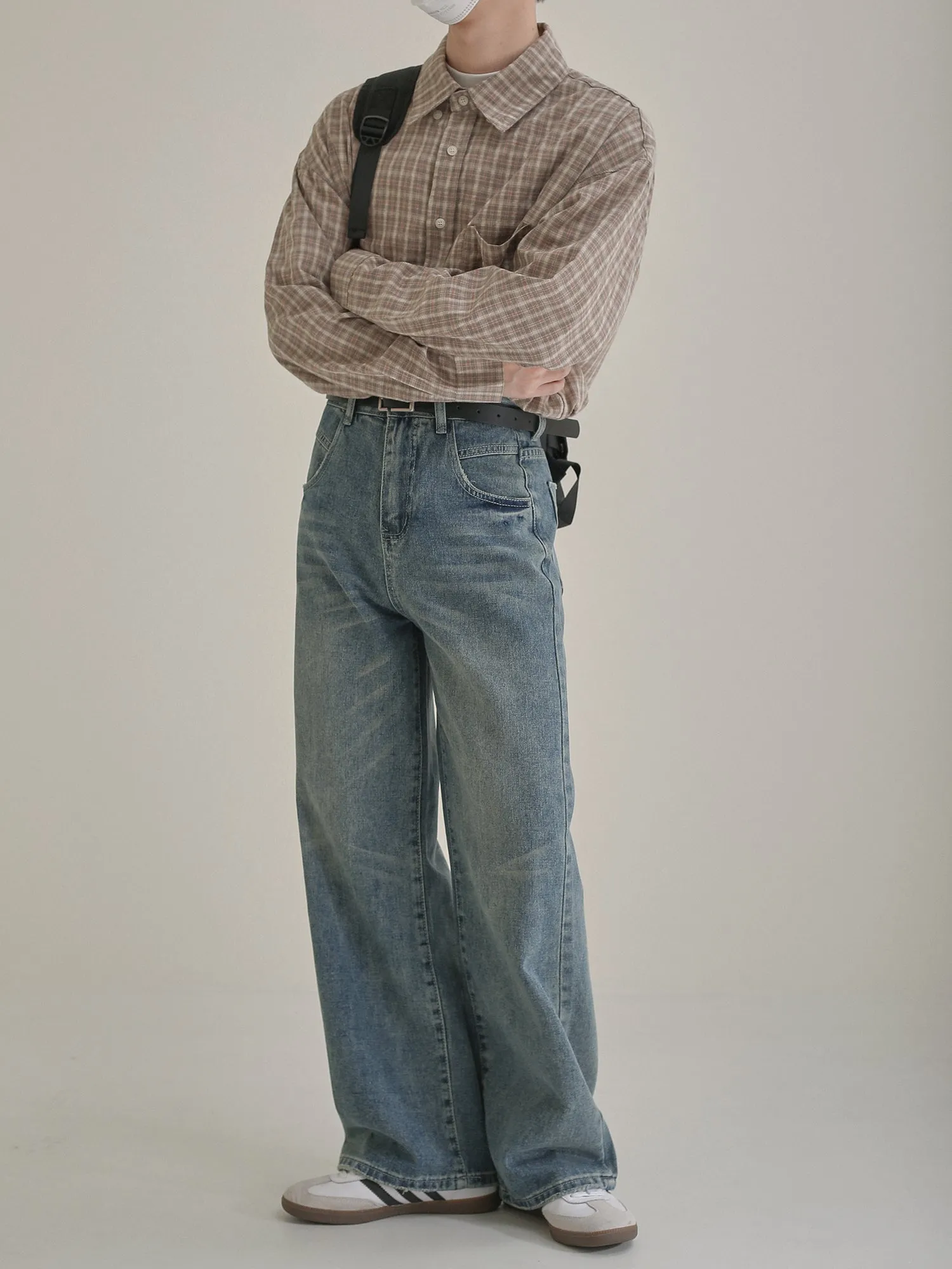 Zhou Washed Comfty Bootcut Jeans