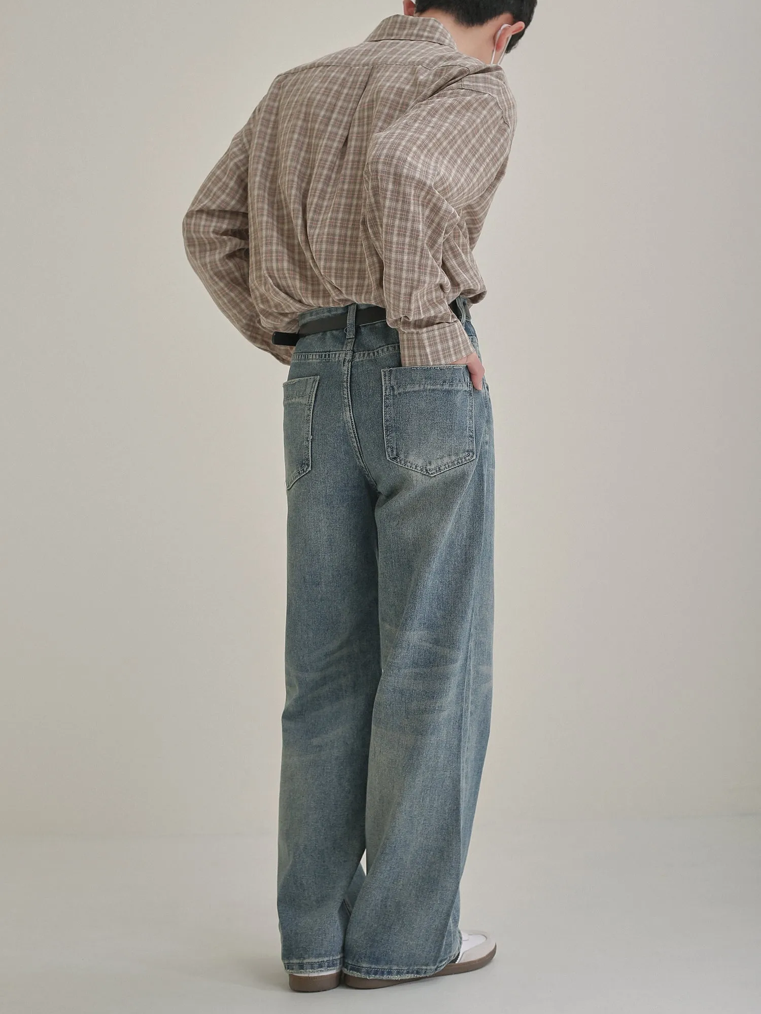 Zhou Washed Comfty Bootcut Jeans